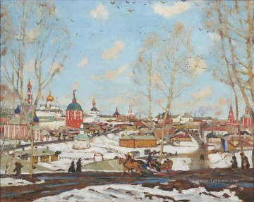 Konstantin Fyodorovich Yuon œuvres - Le monastère de Zagorsk Konstantin Yuon